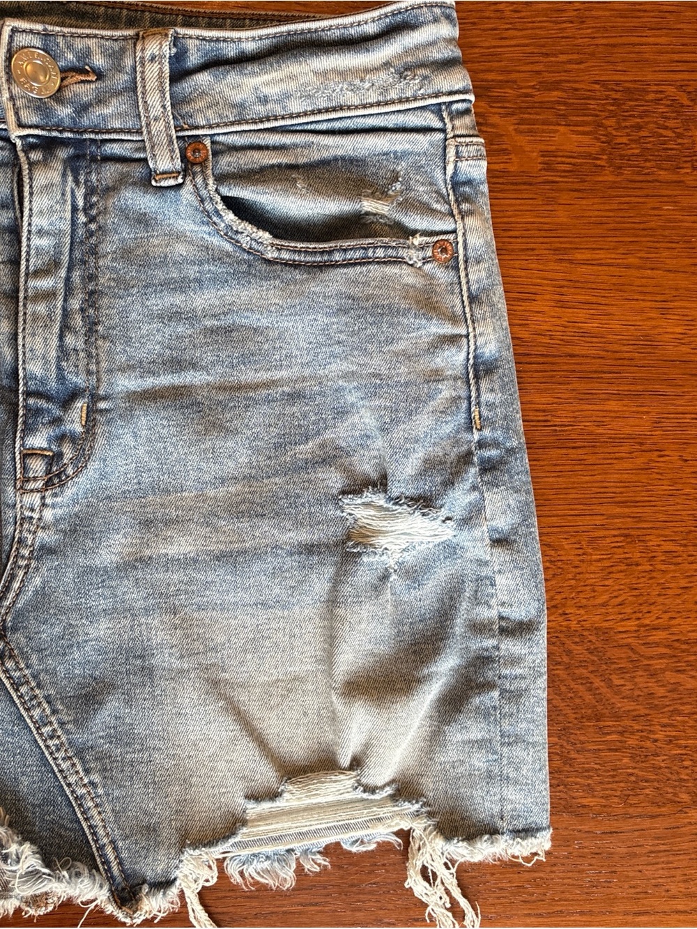 American Eagle Outfitters Light Blue Denim Jeans - Super Stretch - Picture 3 of 8